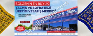 Yazma ve Sofra bezi Üretim ve Satış Merkezi.
