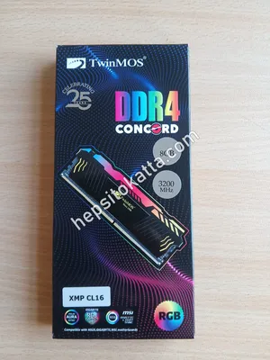 TwinMOS Concord RGB 8GB 3200MHz CL16 DDR4 RAM – Sıfır