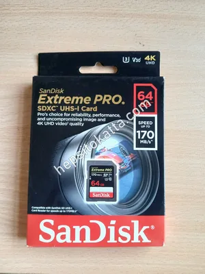 SanDisk Extreme PRO 64GB 170MB/s – Sıfır